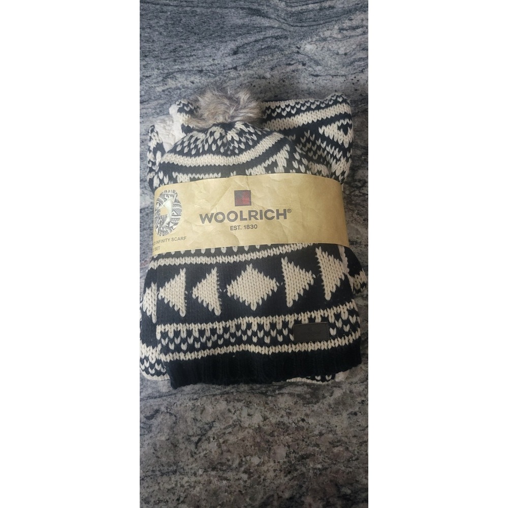Woolrich 2-Pc. Hat & Sherpa Lined Infinity Scarf Combo